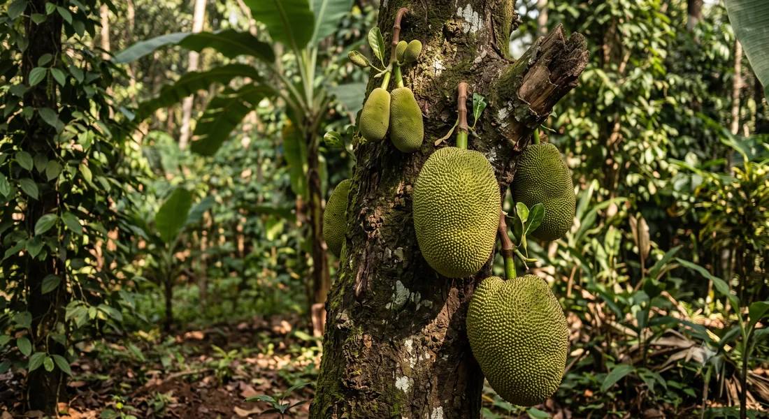 Jackfruit in a Kerala home orchard
